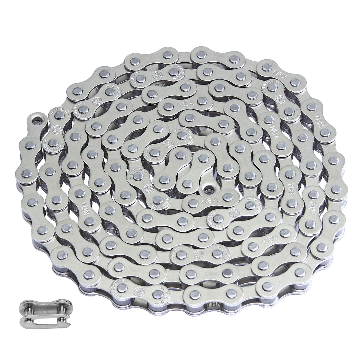 YBN Chain 1/2x1/8x112 1/Speed Chrome.